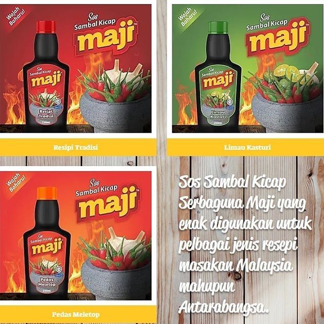 Sos Sambal Kicap Maji 100% Produk Buatan Muslim 