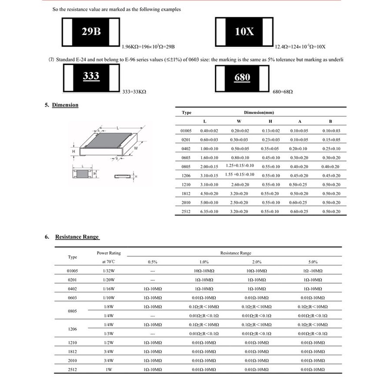 Reliable Essential 5PCS/LOT 2512 SMD Chip Resistor 5% 0R-1M R001 R470 R330 R150 R200 R220 1R 1.2R 1.3R 1.5R 2R 2.2R 2... - Image 5