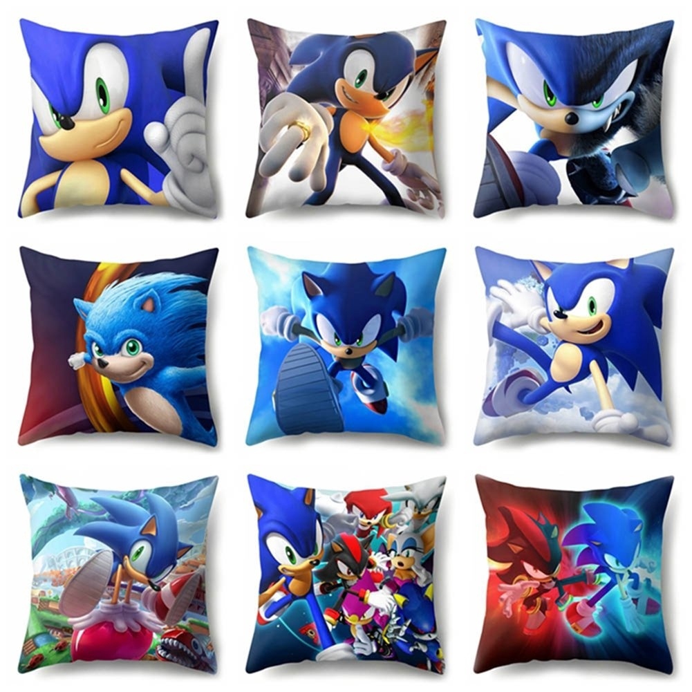 New Cartoon Pillow Home Car Sonic Pillow Cases Soft And Comfortable Sonic  The Hedgehog Pillow Cover 45X45Cm Only Case | Shopee Malaysia