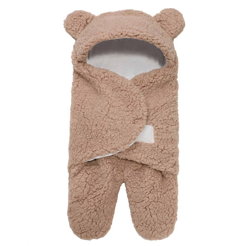 Newborn Baby Sleeping Bag Boys Girls Cute Cotton Plush Receiving