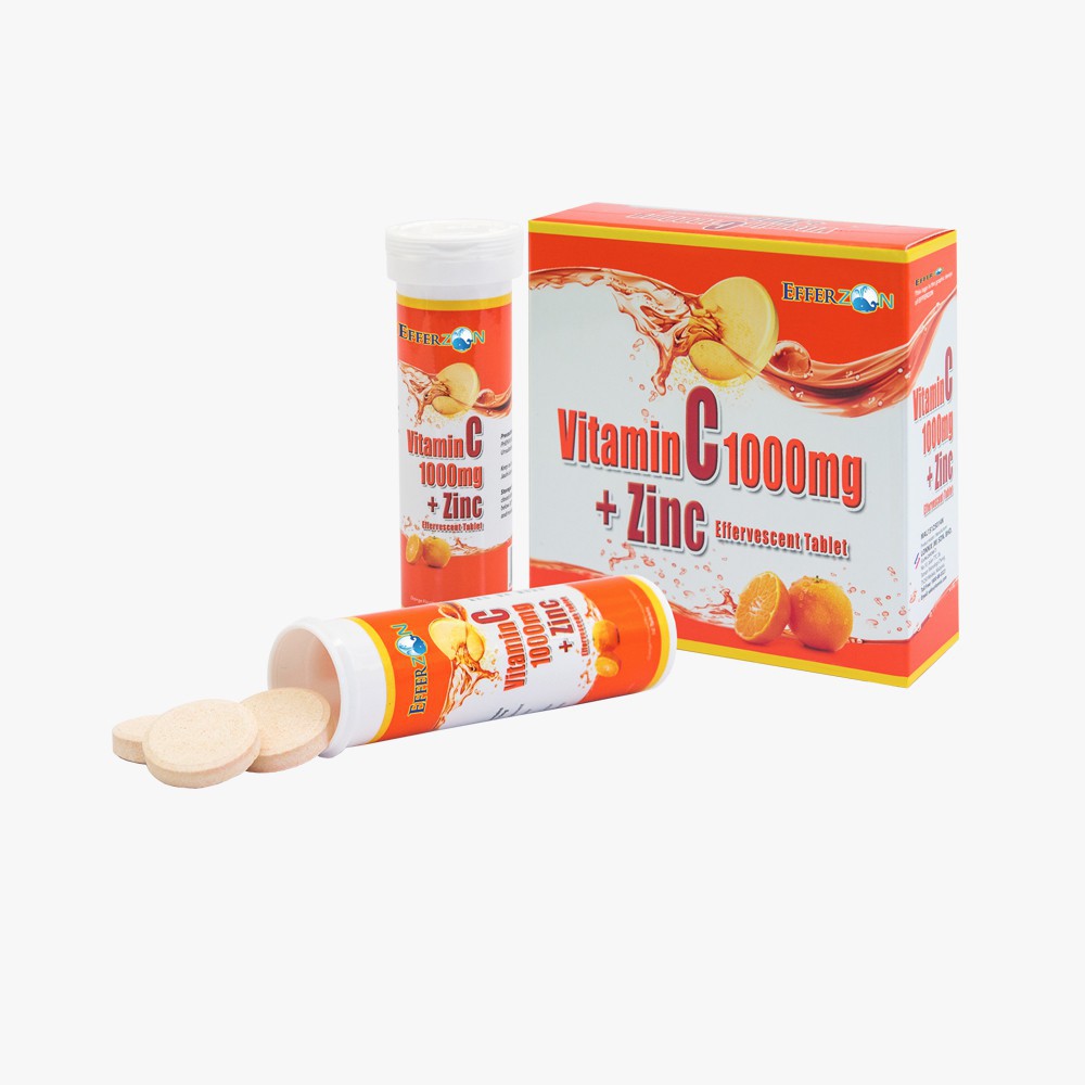 Efferzon Vitamin C 1000mg Zinc Effervescent Tablets 3 Tubes X 10s Shopee Malaysia