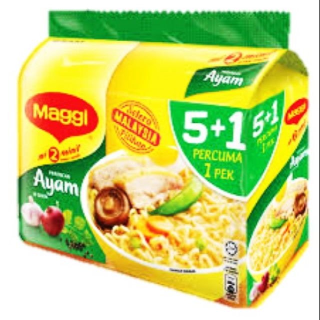 Nestle Maggi Ayam 5+1 6(77g) | Shopee Malaysia