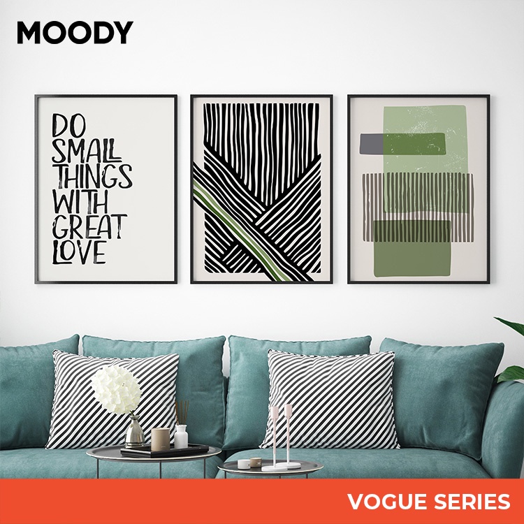 MOODY VOGUE Framed Poster | Modern VOGUE Series Poster Frame | Wall Art ...