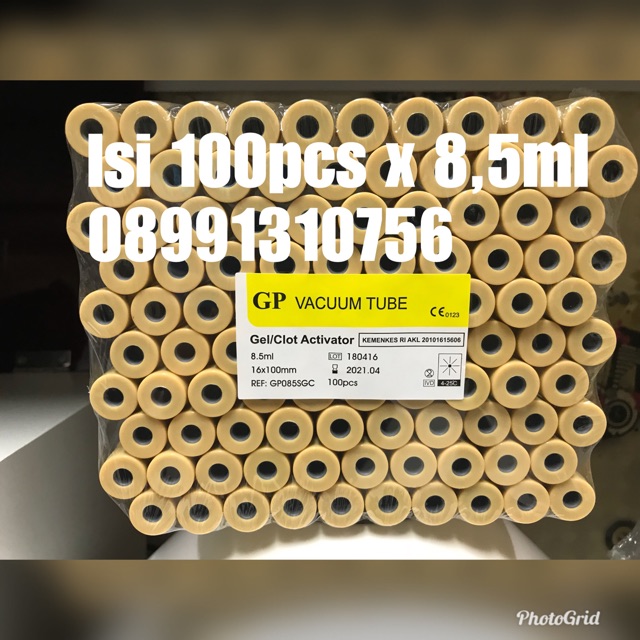 Buy Prp Tube 100 Pcs 8.5ml Clot Activator Gel Centrifuge Prp 