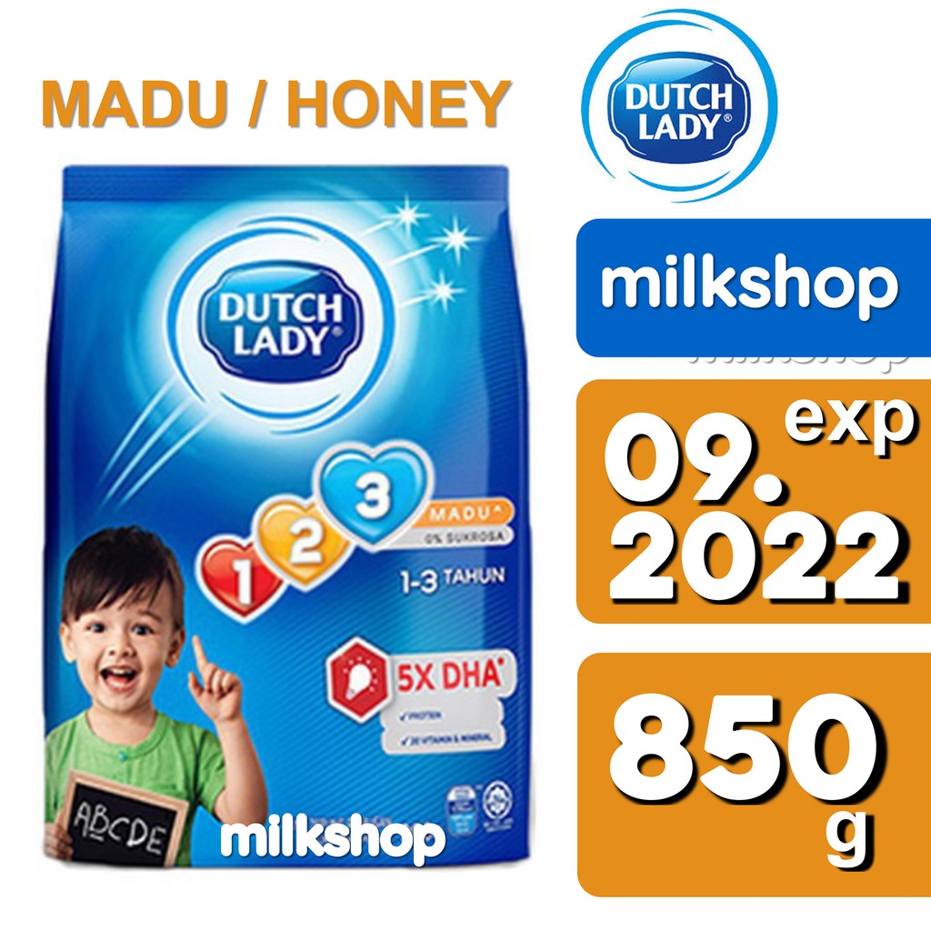 Dutch Lady 123 Madu 850g Exp 01 23 Gum 1 Honey Milk Susu Toddler Baby Dutchlady Step3 9556166010892 Shopee Malaysia