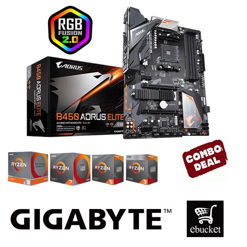 Gigabyte B450 Aorus Elite + Amd Ryzen CPU Combo | Shopee Malaysia