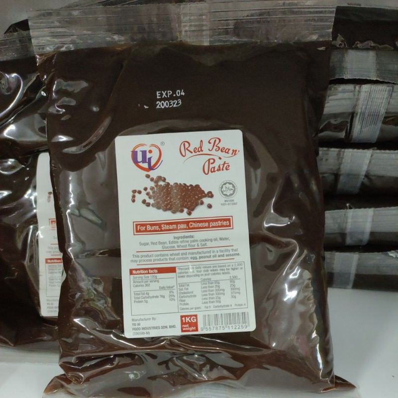 RED BEAN PASTE 1KG#RED BEAN FILLING# KACANG MERAH 1KG#红豆馅1kg#READY STOCK IN MALAYSIA