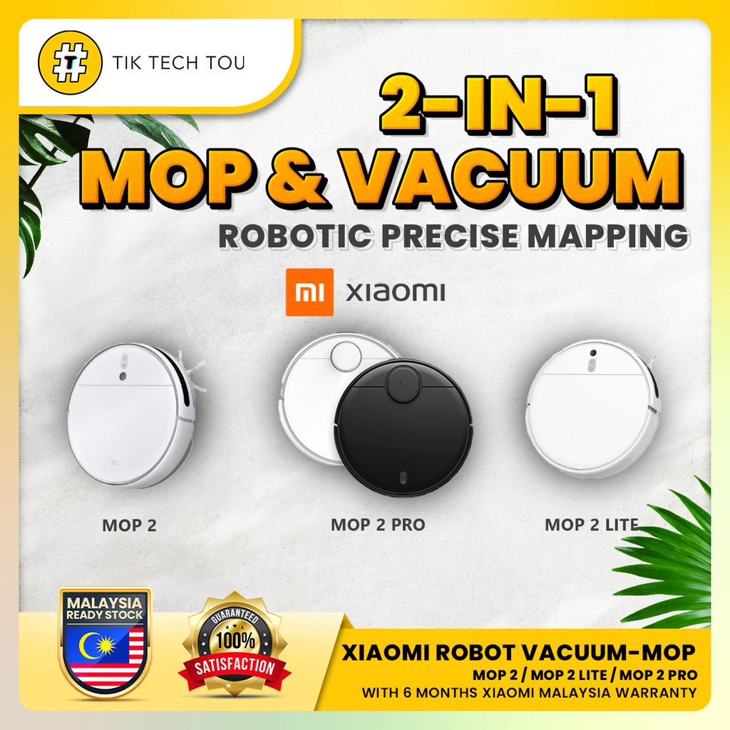 [100 ORIGINAL] Xiaomi Mi Robot VacuumMop Mop 2 / Mop 2 Lite / Mop 2 Pro Mop & Vacuum