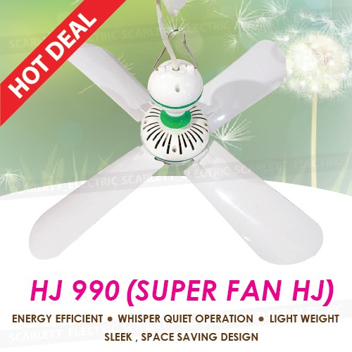 Hongjian Hj 990 4 Blade Super Strong Ceiling Fan Hanging Indoor