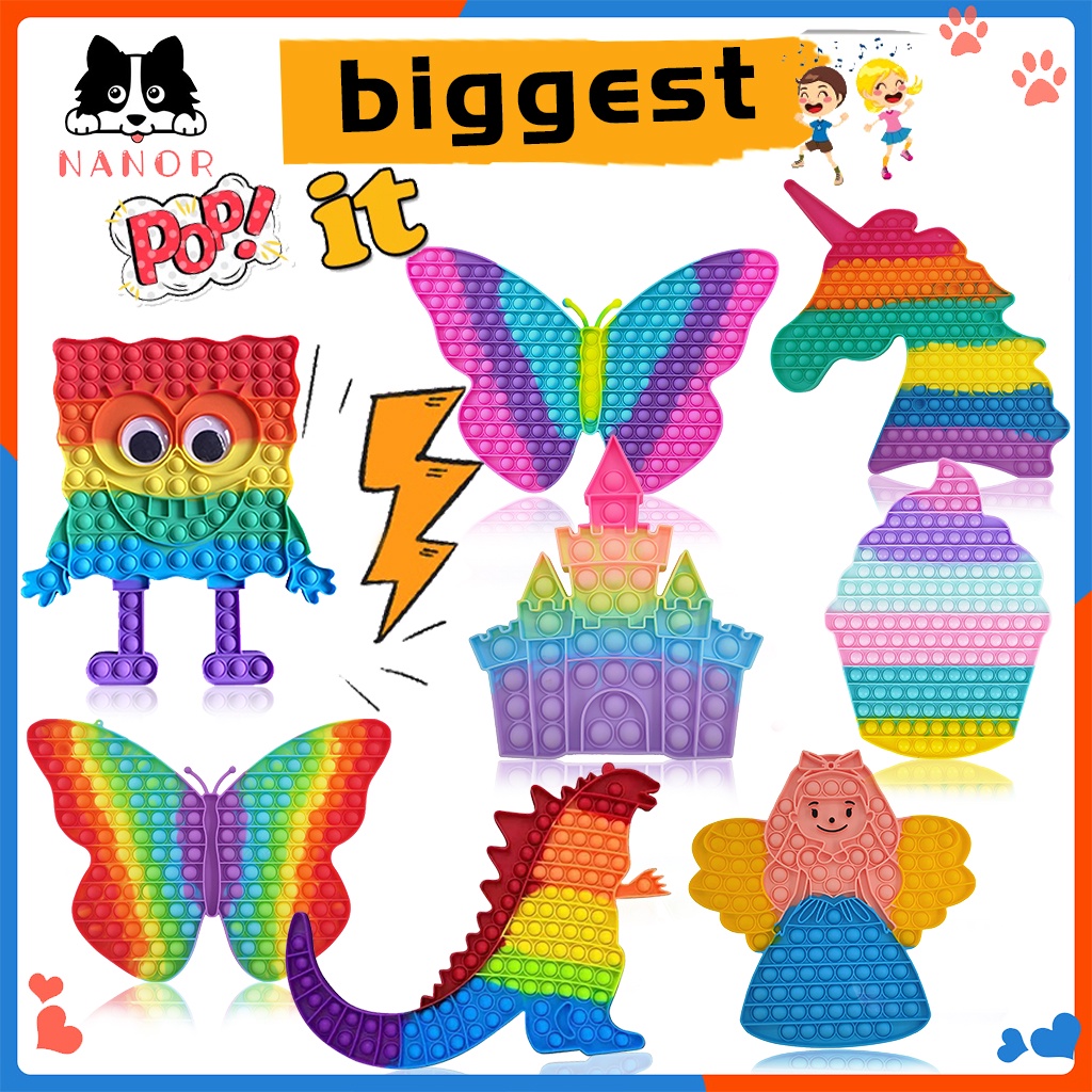 Really Biggest Pop it Besar Among Us Fidget Toy Jumbo Large Fidget Sensory Toy Popits Push Popper Stress Relief for Kid