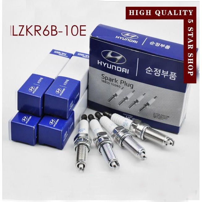 4PCS KIA FORTE 1.6, CERATO SPARK PLUG ORIGINAI (LZKR6B10E) 18855 10060