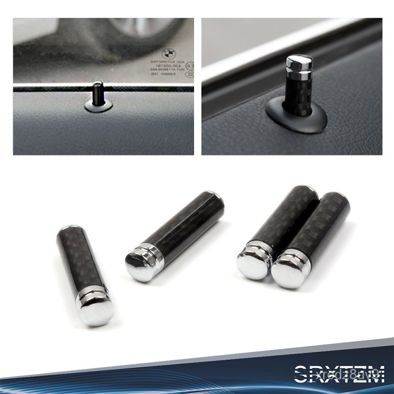 SRXTZM For BMW E46 E39 E60 E90 E36 F30 F10 E53 E34 E30 E70 X3 X4 X5 X6 M3 M5 Carbon Fiber Door Lock Stick Pin Cap Car In