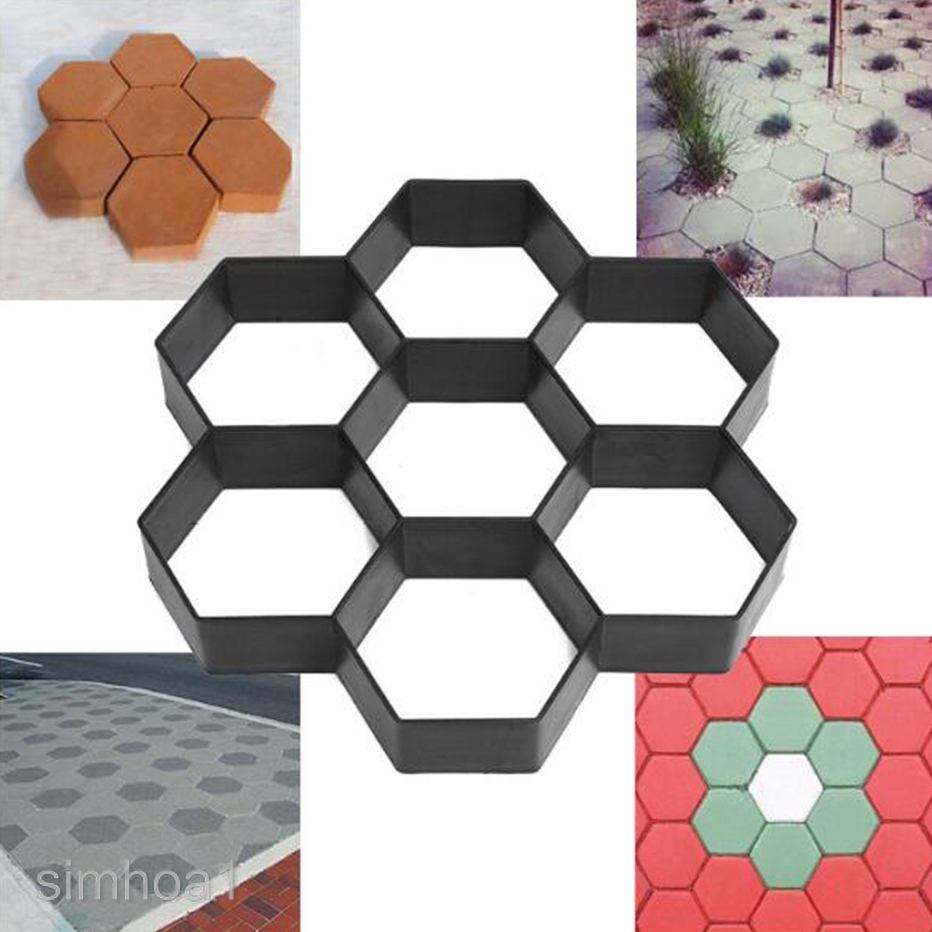 Hexagon Paving Mould Path Pathway Patio Pavers Garden Stones