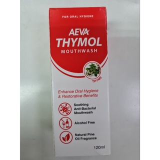 Thymol Mouthwash Gargle 120ML (ubat kumur mulut) Tanpa Alkohol