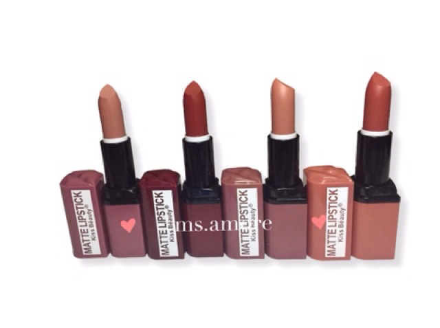 murder static Quite 💘Ready Stock💘 Kiss Beauty Matte Lipstick Lip Shape moisturizing long  lasting rich & highly pigmentations | Shopee Malaysia