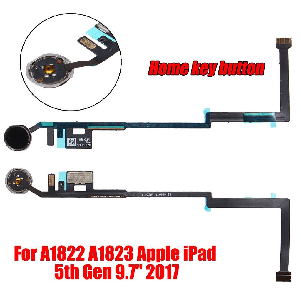 Original Home Key Button Flex Cable for A1822 A1823 iPad 5th Gen 9.7/" 2017 NEW