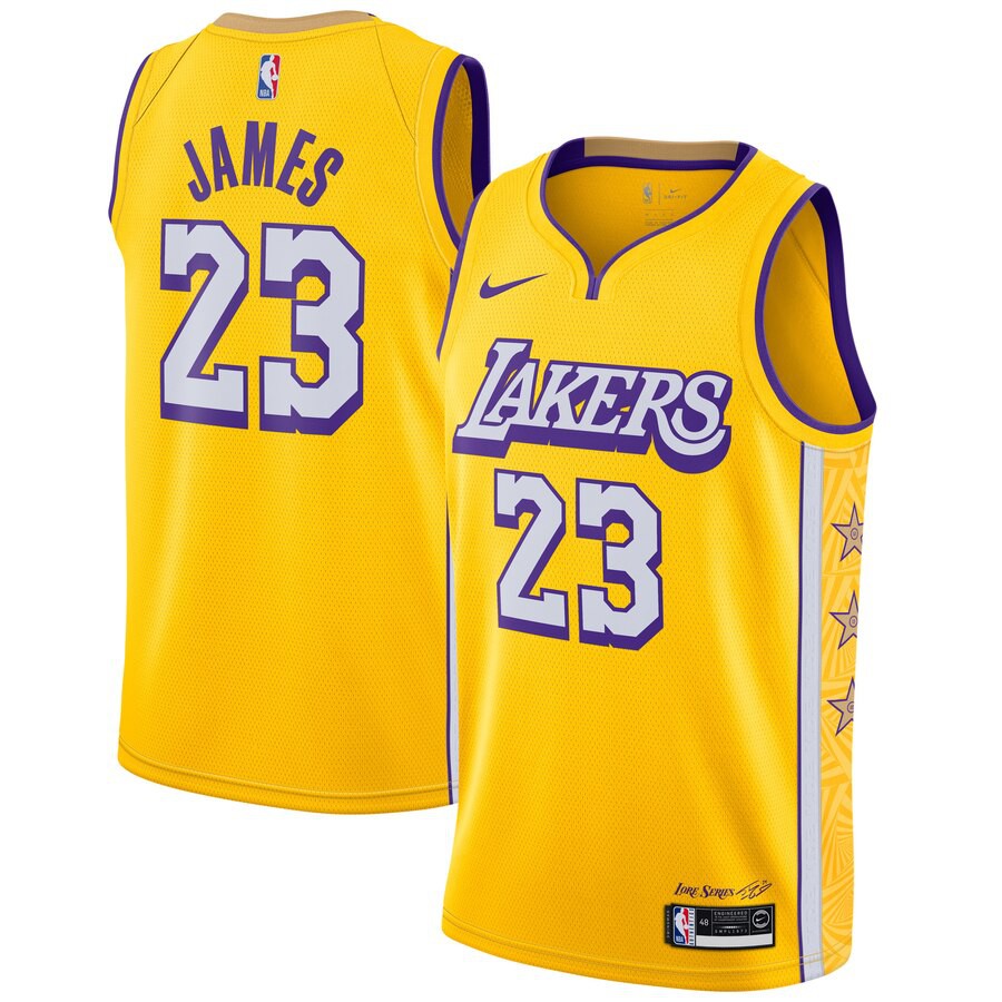 NBA jerseys 19-20 lakers no.23 jersey 
