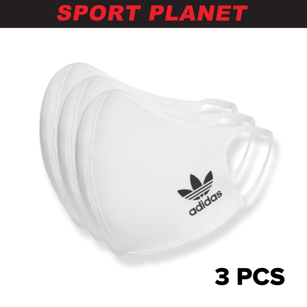 adidas Bunga Unisex Face Covers 3-Pack Reusable Washable Face Mask Accessories (HB7850/HB7855) Sport Planet 30-06/30-12