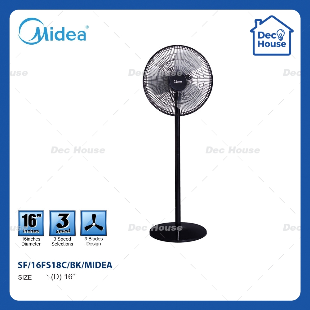 Midea Mf 16fs18c 16 Stand Fan Shopee Malaysia