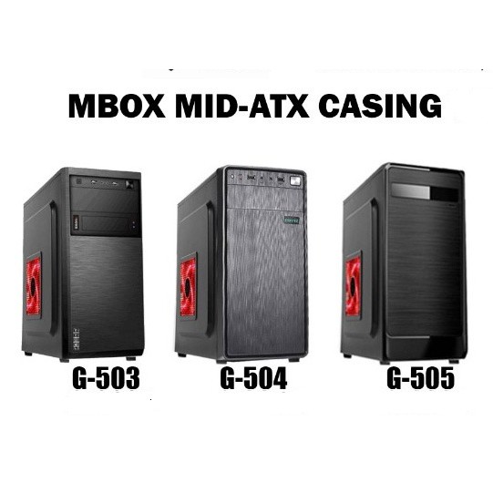MBOX MID ATX CASING WITH 550W POWER SUPPLY Shopee Malaysia