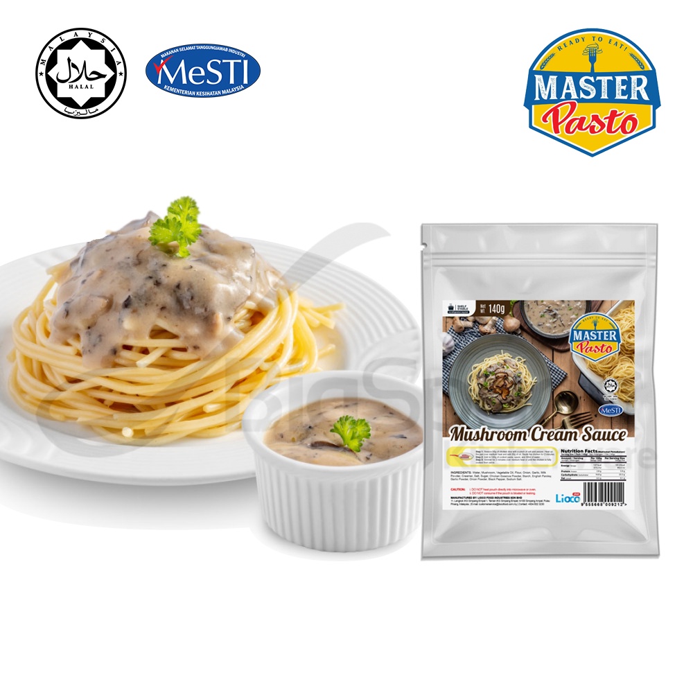 [HALAL] MASTER PASTO Instant Mushroom Soup Spaghetti Noodle Pasta Sauce Paste Ready Meal Food To Eat 即食蘑菇汤意大利面酱料