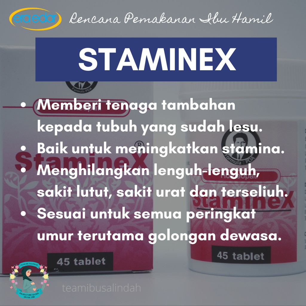 Staminex Sakit Pinggang Tablet Homeopathy For Back Pain Ibu Hamil Ubat Buasir Shopee Malaysia