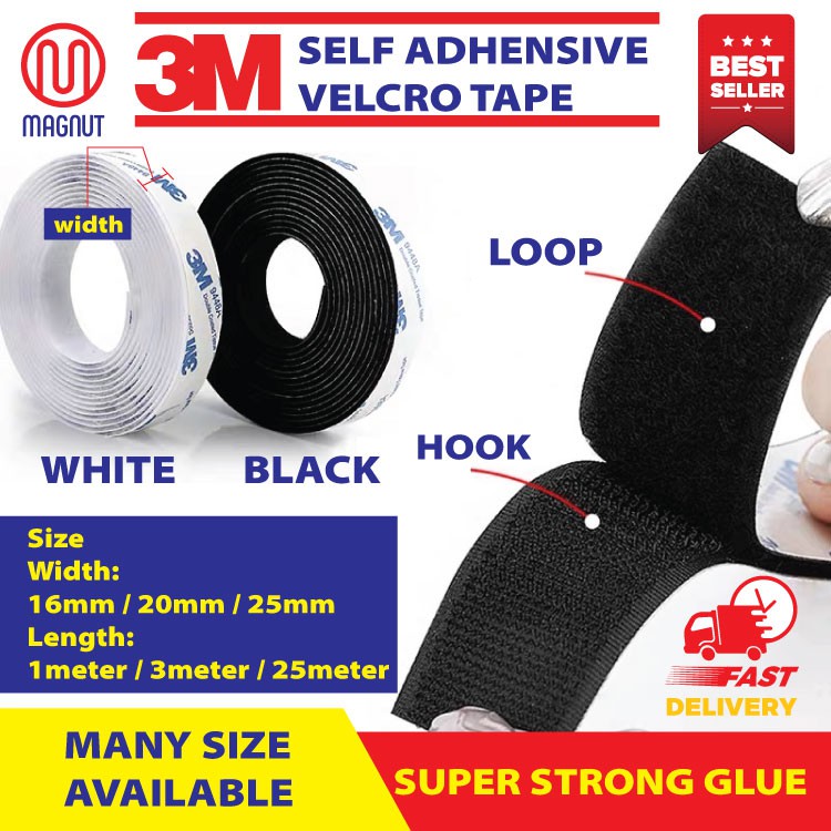 3m-velcro-tape-16mm-20mm-25mm-x-1meter-3meter-hook-loop