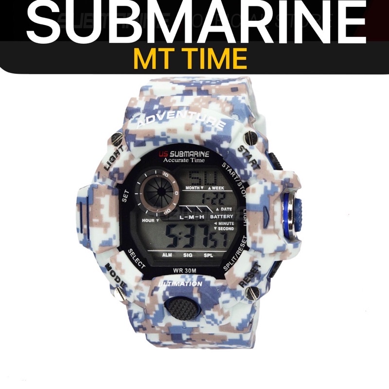 Buy Submarine Digital Sports Watch Tp 1504 M Ps Jam Tangan Army Navy Airforce Seetracker Malaysia