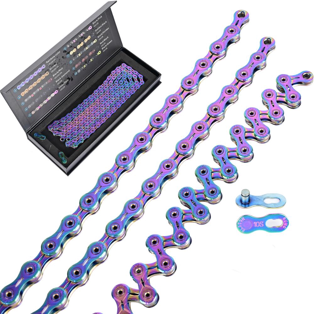 purple bike chain