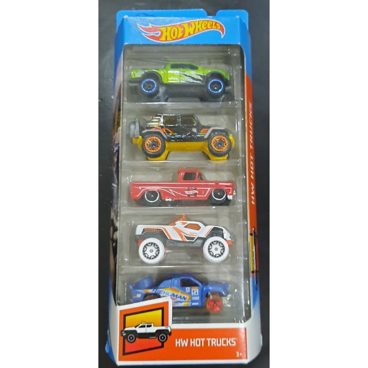 hot wheels 5 pack hot trucks