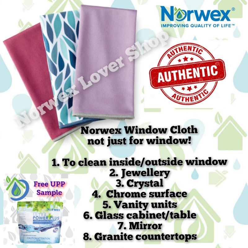 Norwex Window Cloth Ready Stock Ship In 24 Hours Shopee Malaysia