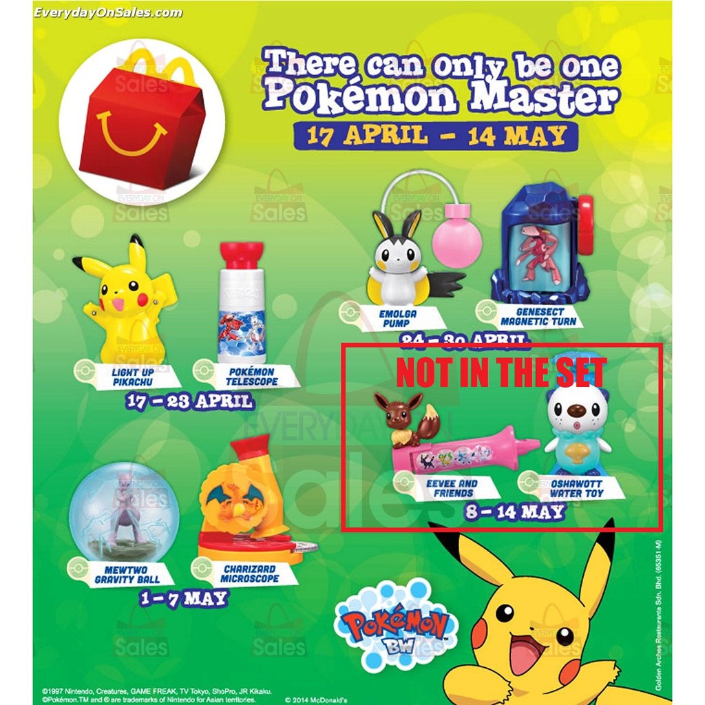 McDonald's POKEMON Happy Meals SET Shopee Malaysia