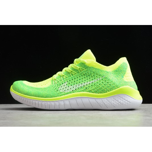 nike free rn flyknit green