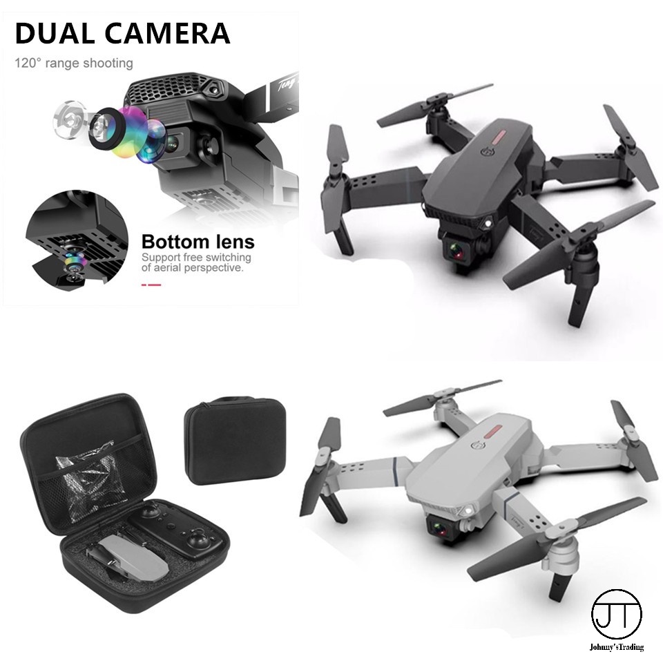 Dual Camera E88 Eequipped drone with WIFI FPV, wide angle height keep
