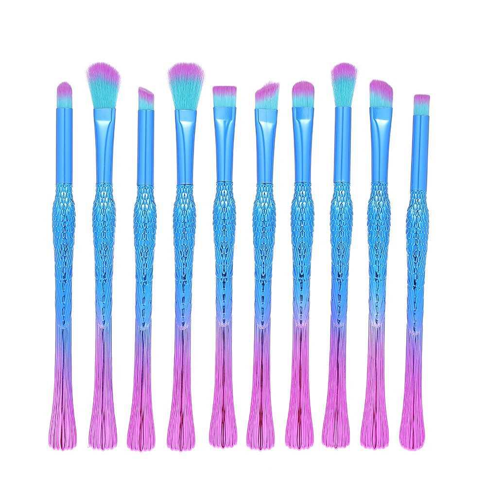 10Pcs Makeup Brush Set Shopee Malaysia