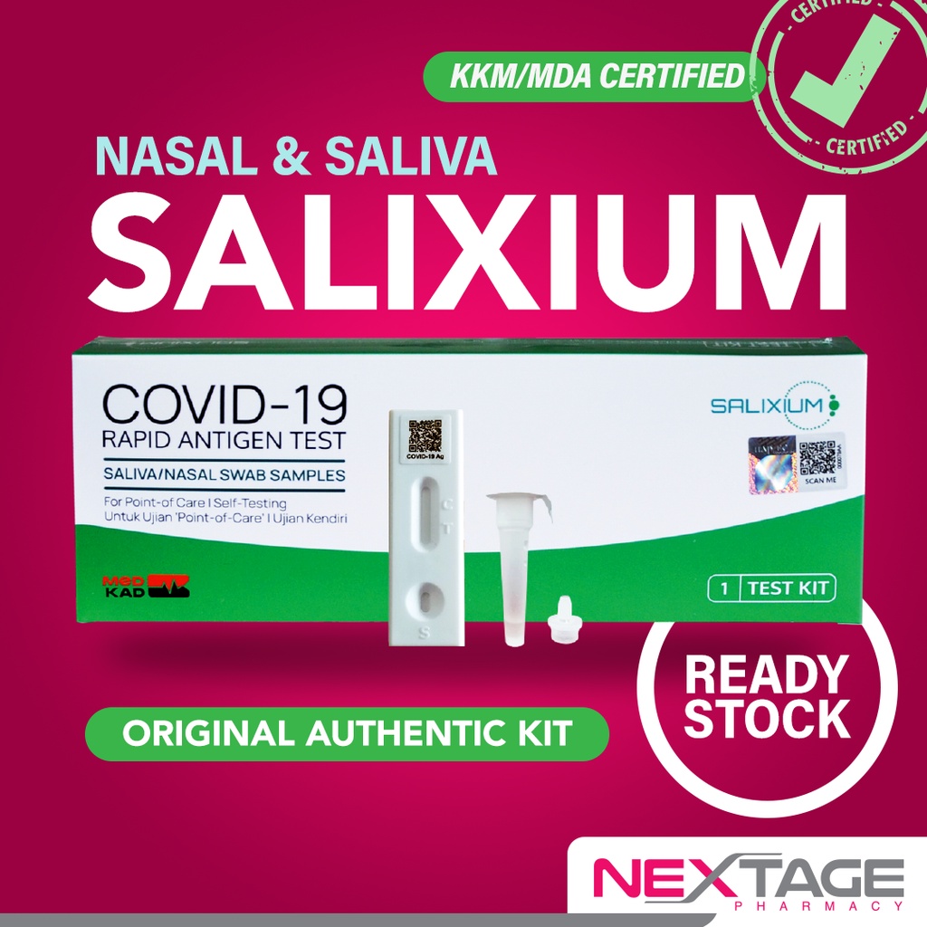Salixium MADE in Malaysia COVID19 Rapid Antigen SelfTest Kit Kit