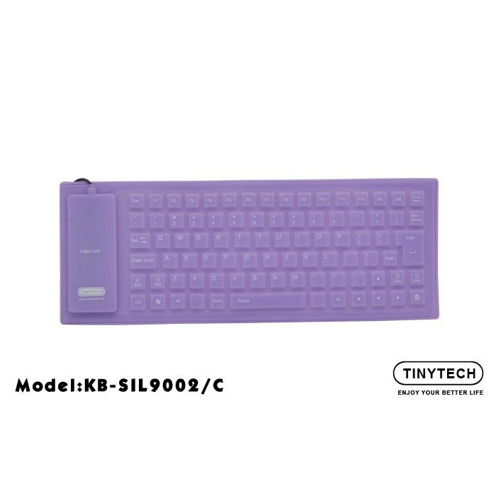 Silicon Keyboard Flexible / Easy to use /  Mini size keyboard without numeric keypad