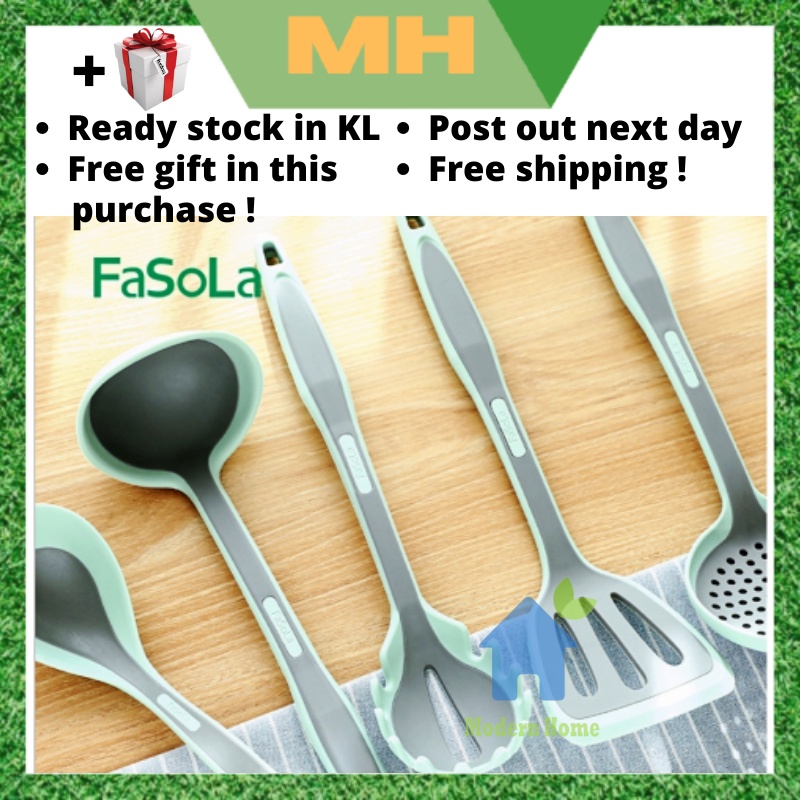 MH Fasola Set Senduk Silicone Spatula Ladle Sudip Kitchenware Cooking Set Shopee Malaysia