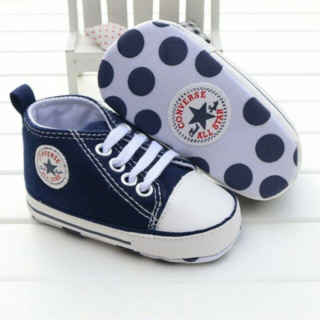 infant baby blue converse