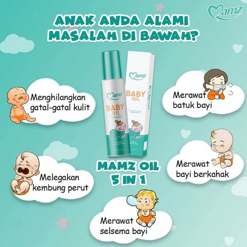 MAMZ BABY OIL ORIGINAL BY HQ (60ML) | Shopee Malaysia