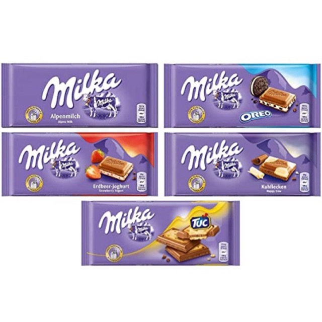 Milka Chocolate Bar Assorted Flavour 100g Shopee Malaysia