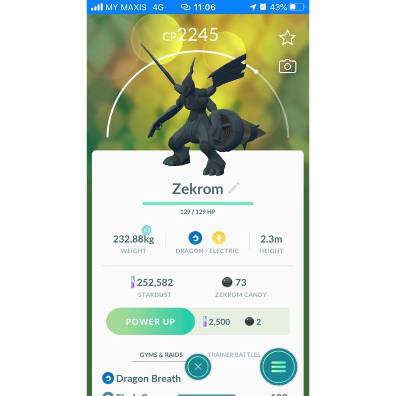 Pokemon Go Zekrom Shopee Malaysia