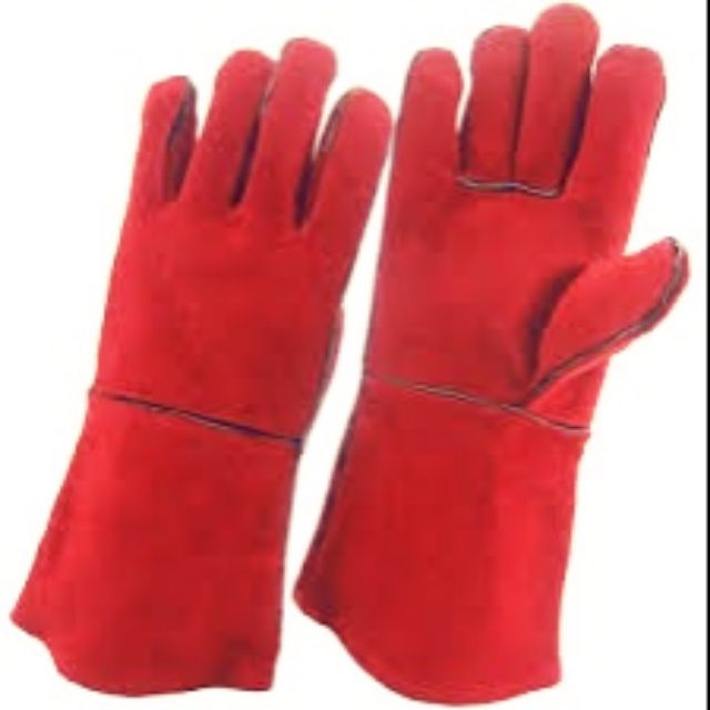 13" Welding Leather Hand Glove welding glove Heavy Duty Shopee Malaysia
