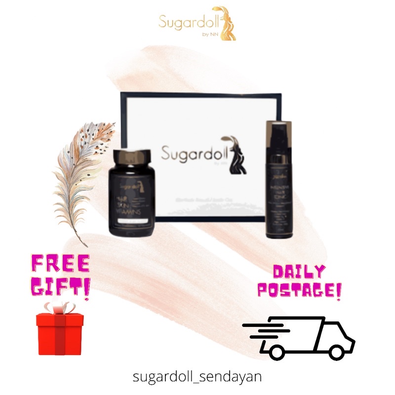 READY STOCK] Sugardoll basic set (hair and skin vitamin & hair tonic) |  Shopee Malaysia