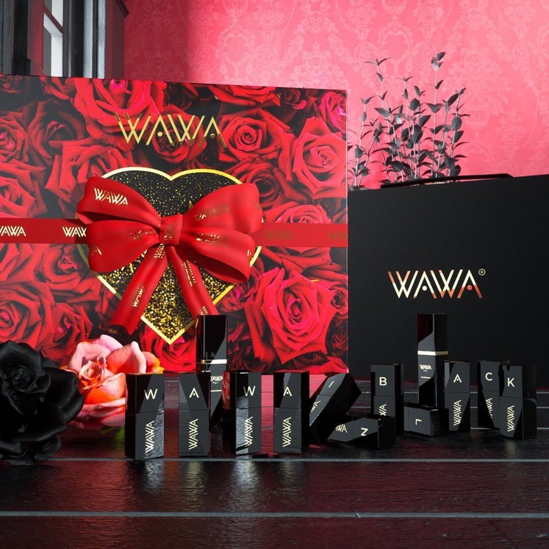 WAWA IN BLACK WAWA GIFT SET + BLUSHER (random) (13 item in 1