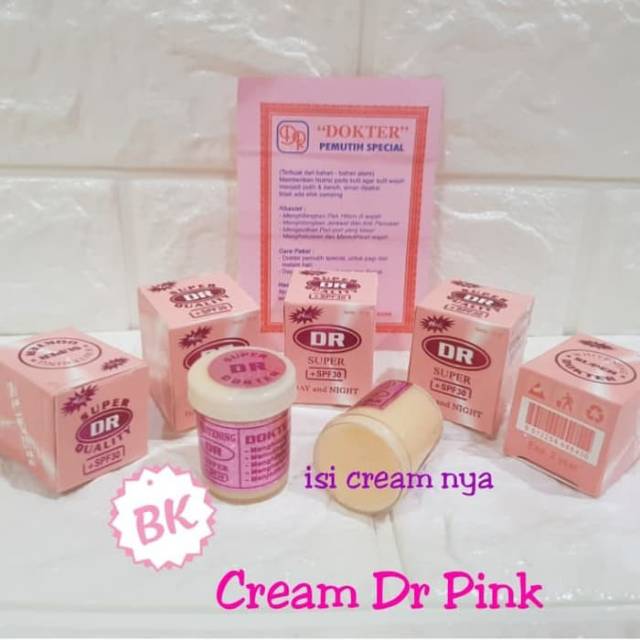 Original DR Pink Facial Whitening Cream with SPF 30++ - 1 Pcs