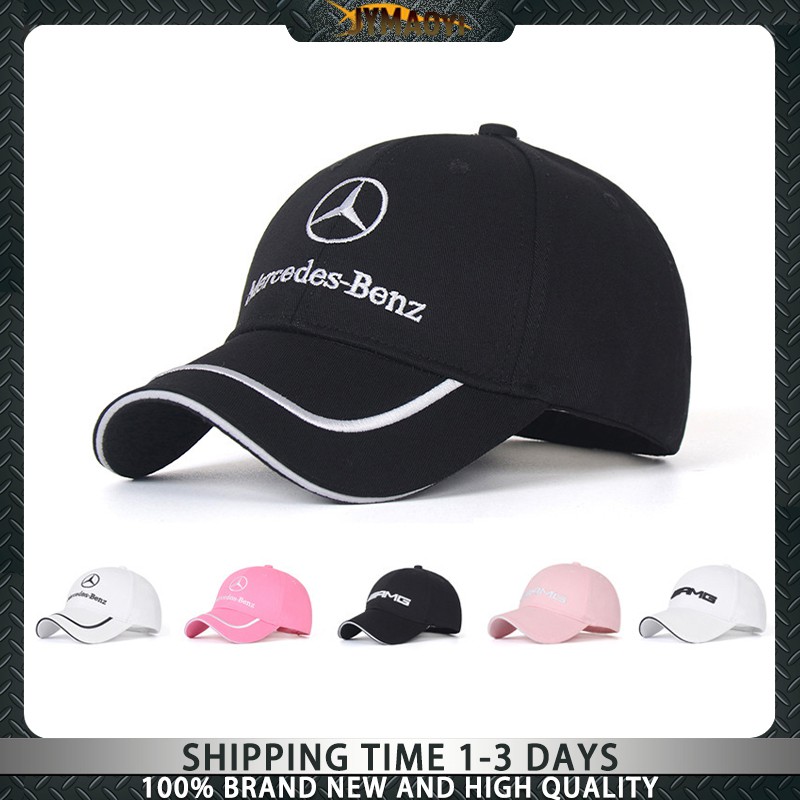 Fashion Embroidery Car logo Hat Outdoor Sports Baseball Cap F1 travel cap racing cap For Mercedes Benz AMG GLK GLA A B C E G M R S class styling