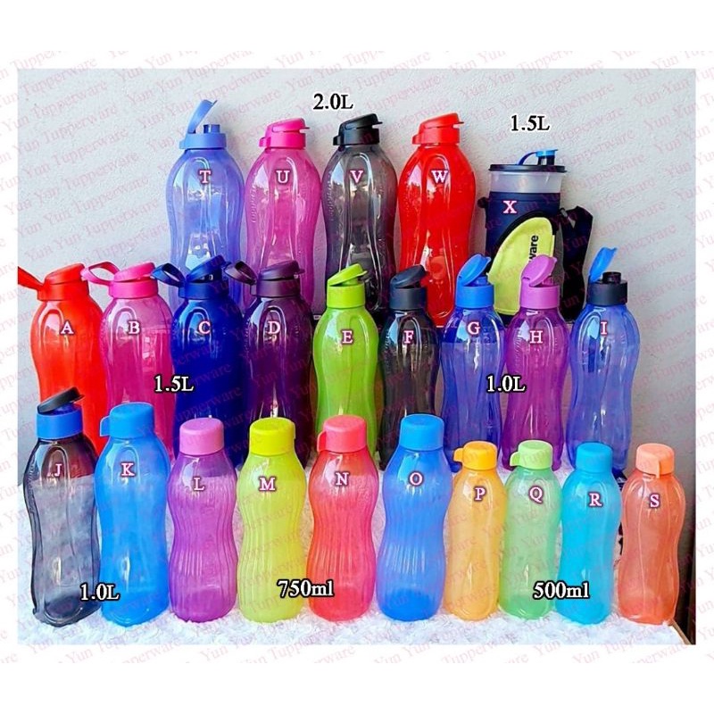 Tupperware Eco Bottle (1 PC) - 2L / 1.5L / 1L / 880m / 750ml / 500ml