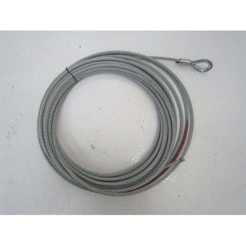 Galvanised Steel Winch Cable 7.8mm x 28m up to 17000lbs Rope Wire Replacement
