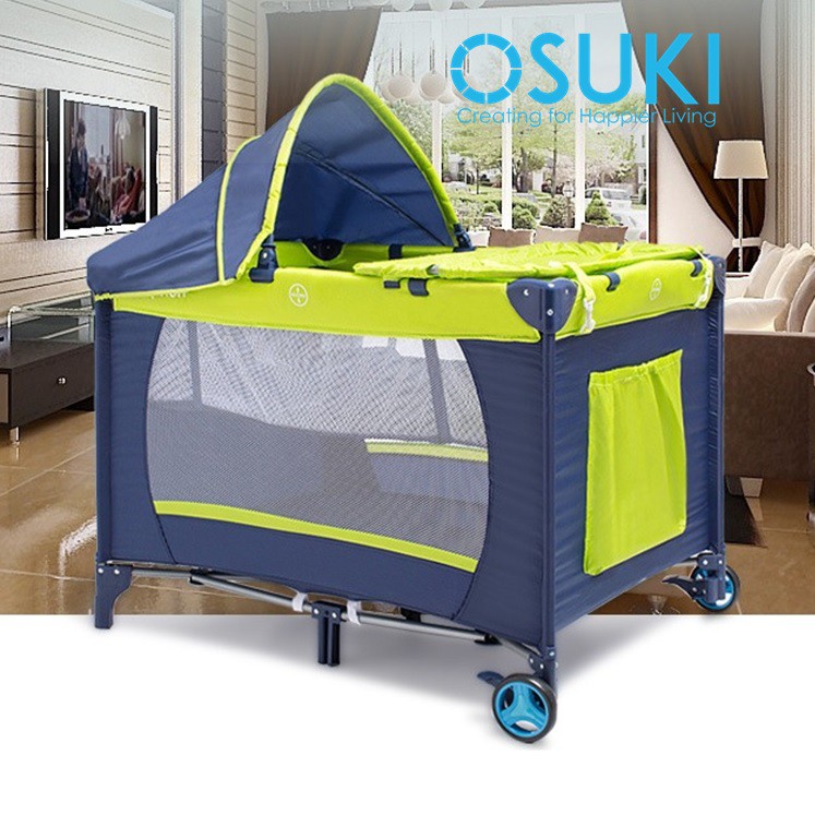 Osuki Baby Cot Playpen 5 In 1 Free Mosquito Net Shopee Malaysia